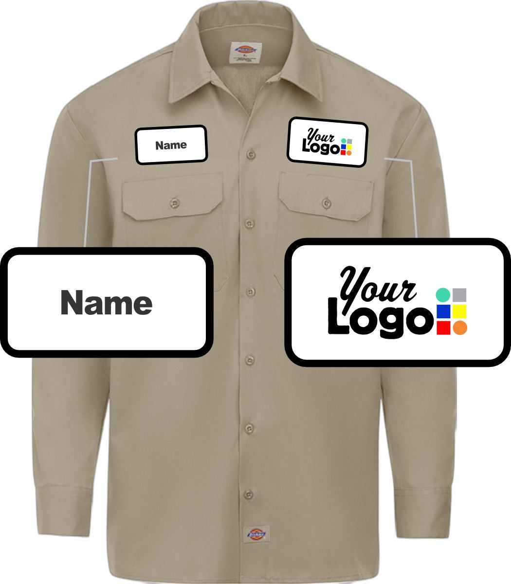 Dickies L/S Traditional Custom Work Shirt, color: Desert Sand