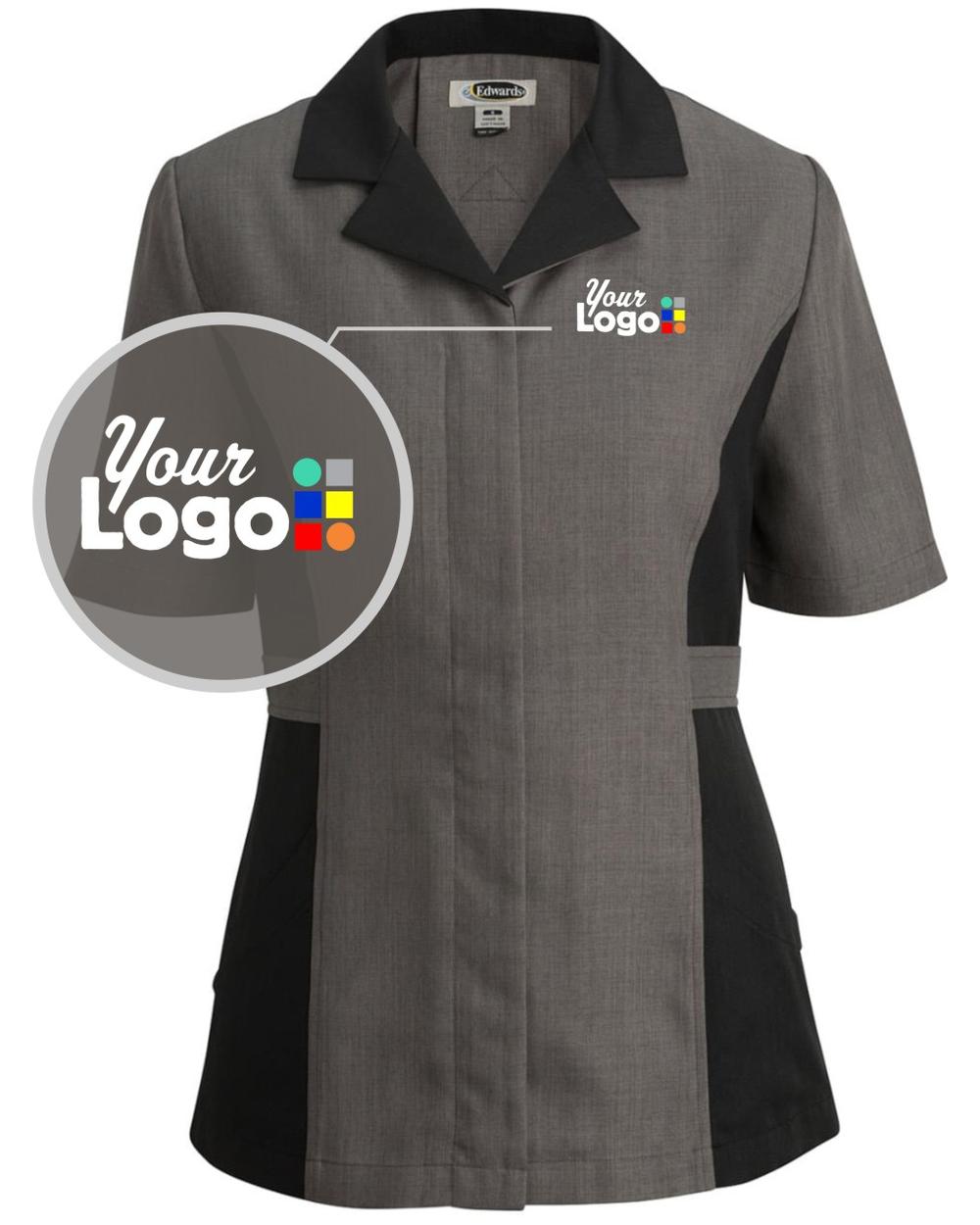 Edwards Premier Tunic Custom Housekeeping Coat, color: Graphite