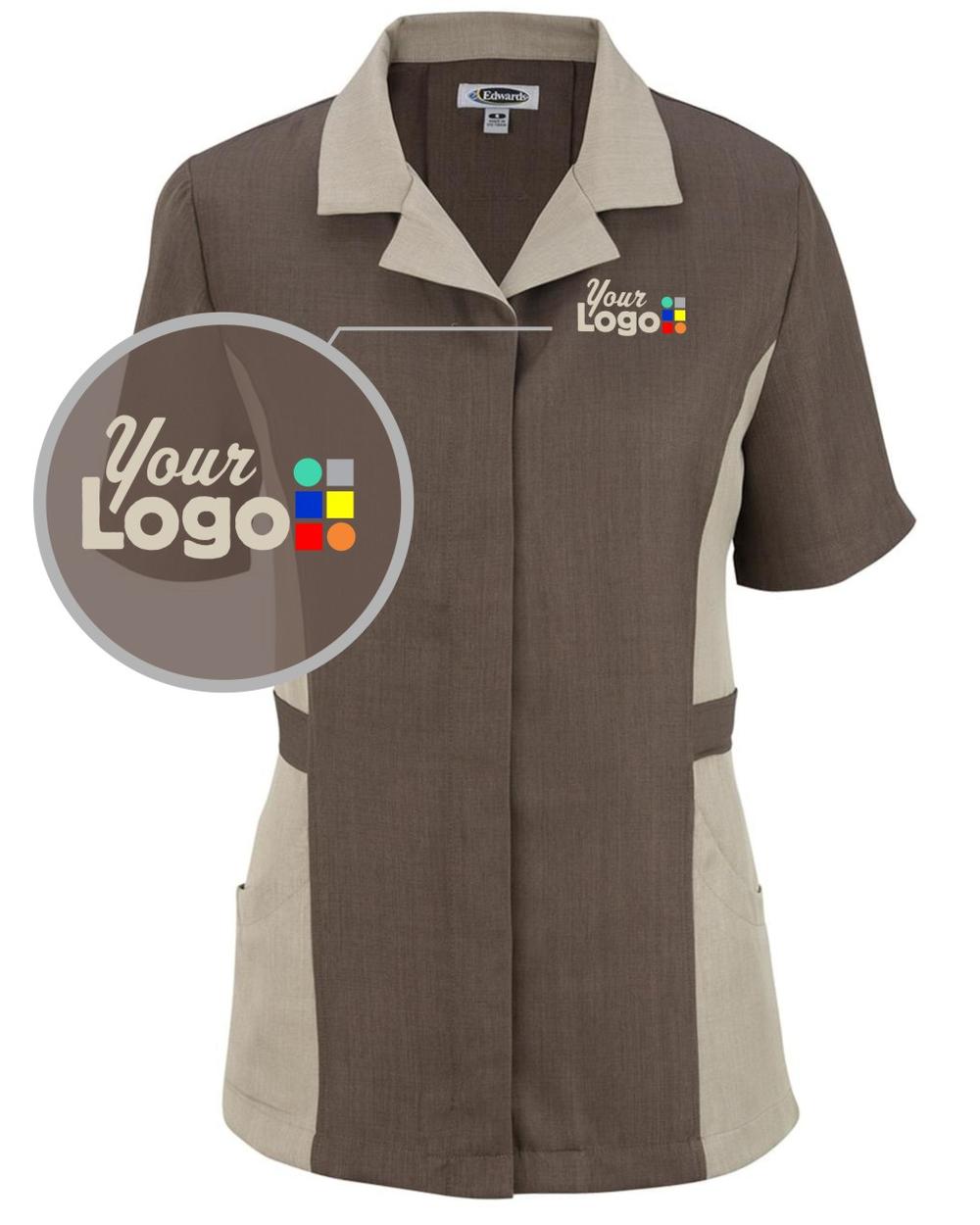 Edwards Premier Tunic Custom Housekeeping Coat, color: Chestnut