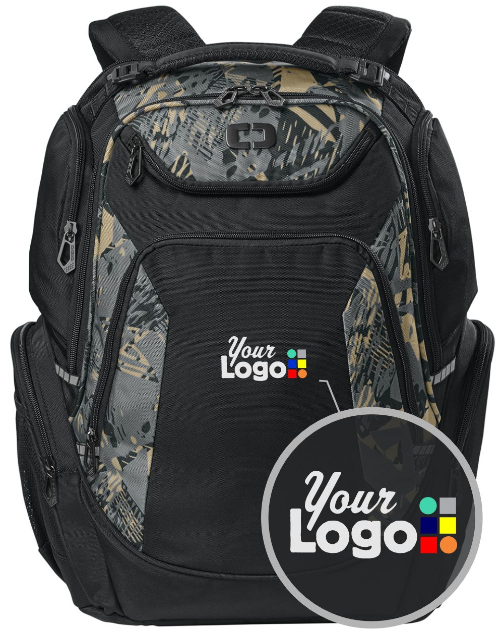 Ogio Kinetic Custom Backpack, color: Woodcut/Blacktop