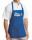 Port Authority Med-Length Bib Custom Apron, color: Royal