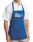 Port Authority Med-Length Bib Custom Apron, color: Royal