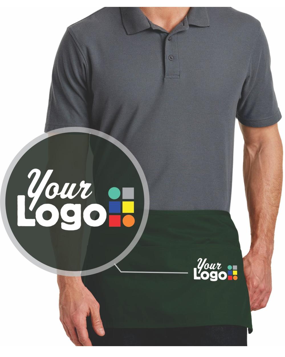 Port Authority 3-Pocket Waist Custom Apron, color: Hunter