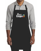 Port Authority Full-Length Blend Bib Custom Apron, color: Black