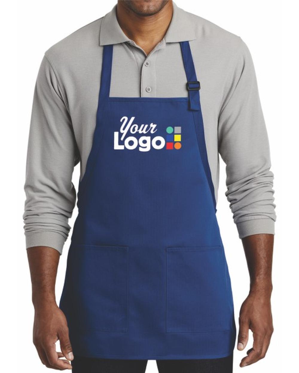 Port Authority Medium-Length Custom Apron, color: Royal