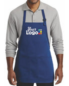 Port Authority Medium-Length Custom Apron, color: Royal
