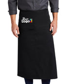 Port Authority Full Bistro Custom Apron, color: Black