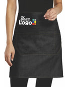 Port Authority Market Half Bistro Custom Apron, color: Dark Midnight