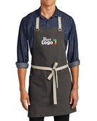 Port Authority Canvas Adjustable 2-Pocket Custom Apron, color: Magnet/Stone