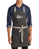 Port Authority Canvas Adjustable 2-Pocket Custom Apron, color: Magnet/Stone