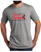 Allmade S/S Tri-Blend Custom T-Shirt, color: Aluminum Grey