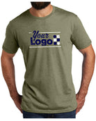 Allmade S/S Tri-Blend Custom T-Shirt, color: Olive You Green