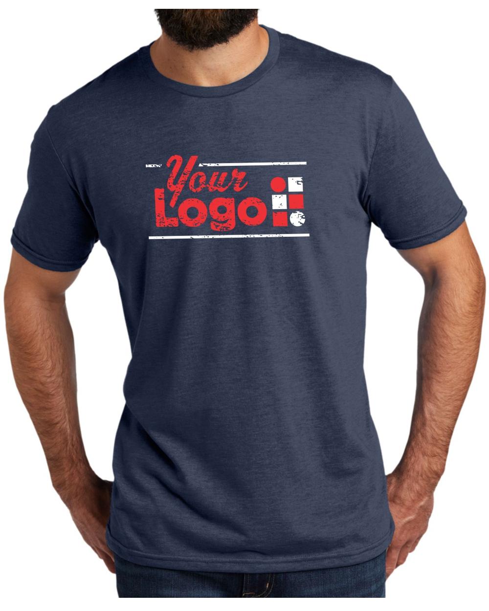 Allmade S/S Tri-Blend Custom T-Shirt, color: Rebel Blue