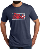 Allmade S/S Tri-Blend Custom T-Shirt, color: Rebel Blue