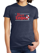 Allmade S/S Tri-Blend Custom T-Shirt, color: Rebel Blue