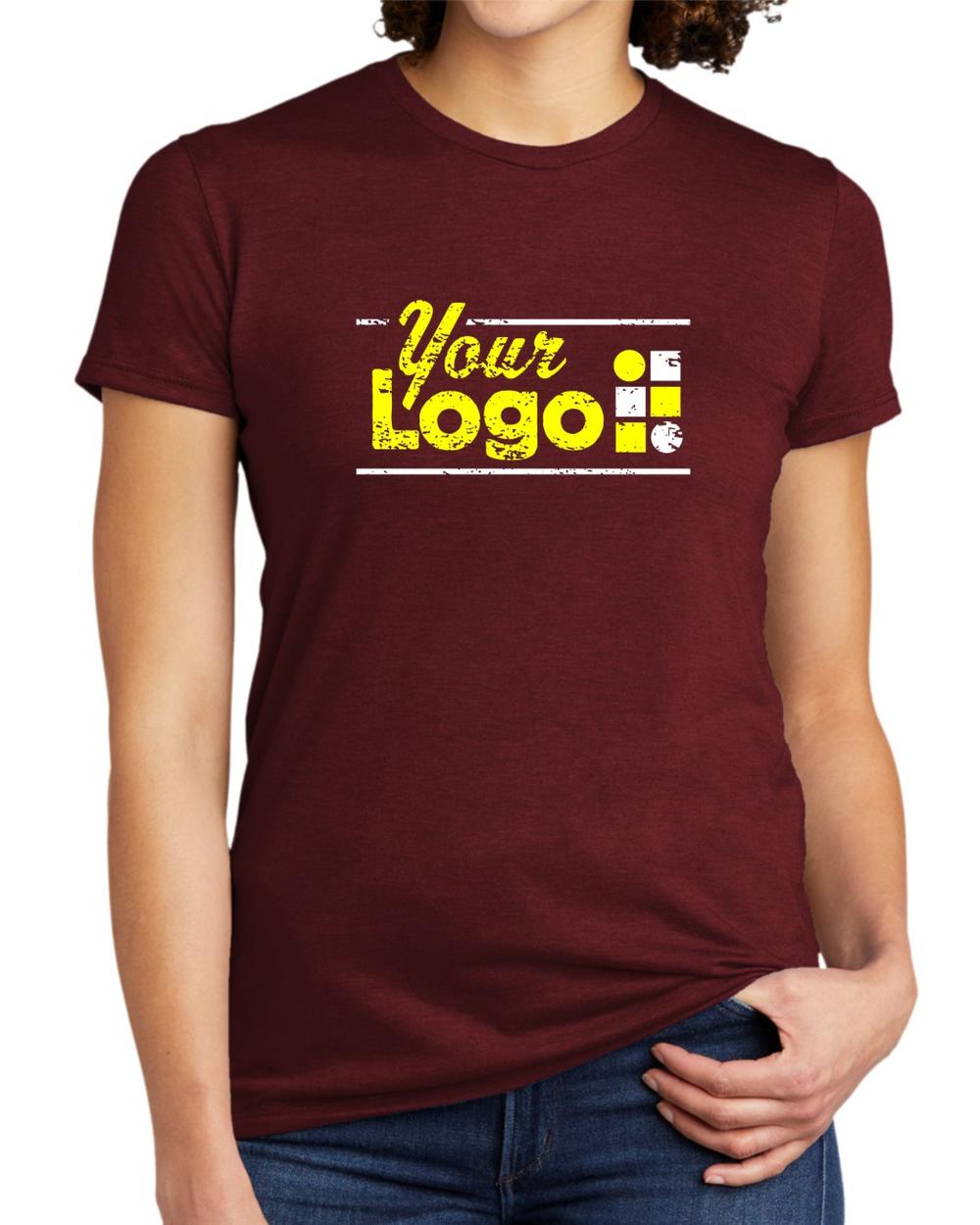 Allmade S/S Tri-Blend Custom T-Shirt, color: Vino Red