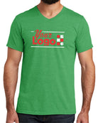 Allmade S/S Tri-Blend V-Neck Custom T-Shirt, color: Enviro Green