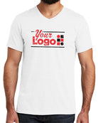 Allmade S/S Tri-Blend V-Neck Custom T-Shirt, color: Fairly White