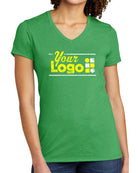 Allmade S/S Tri-Blend V-Neck Custom T-Shirt, color: Enviro Green