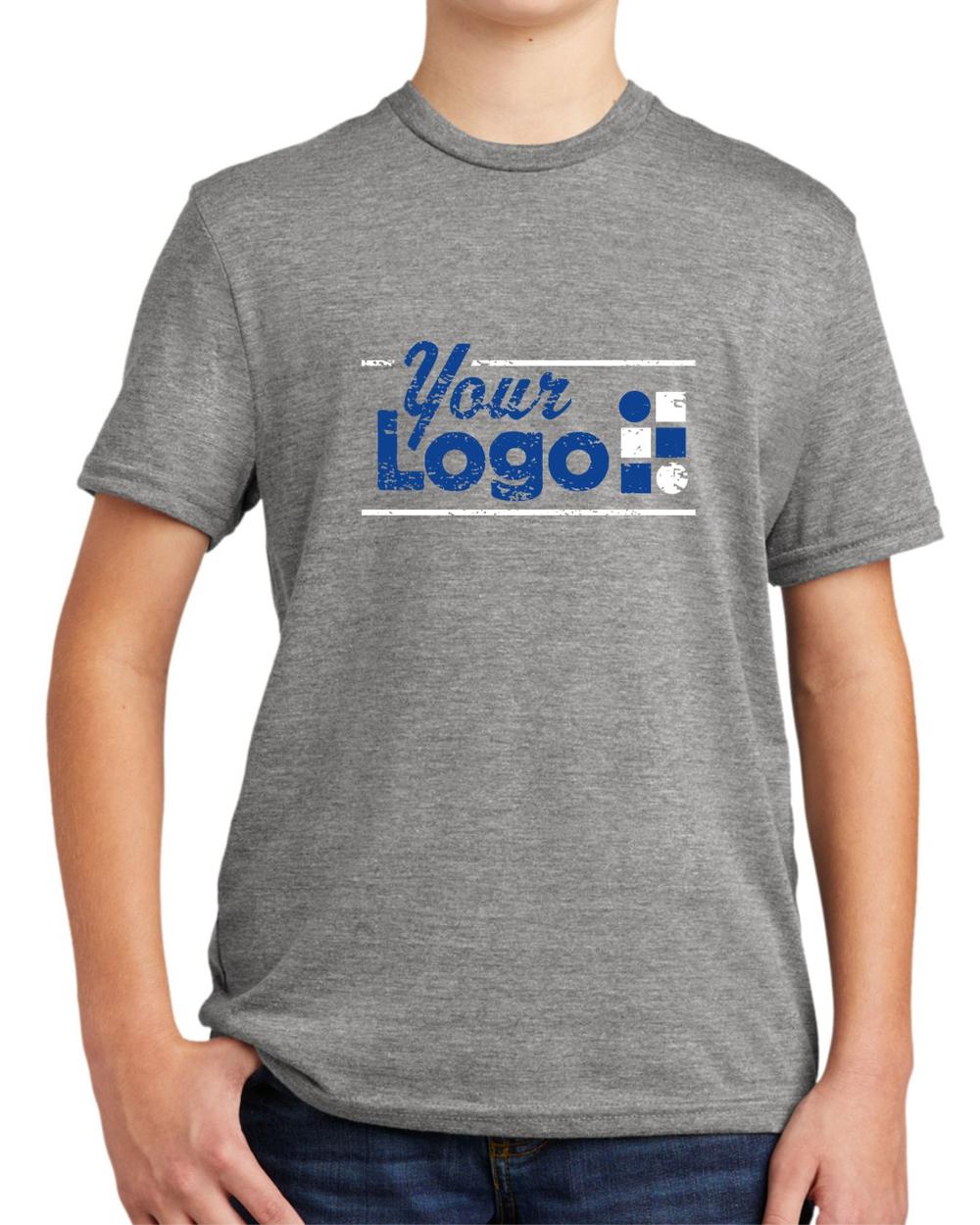 Allmade S/S Tri-Blend Custom T-Shirt, color: Aluminum Grey