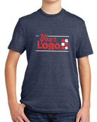 Allmade S/S Tri-Blend Custom T-Shirt, color: Rebel Blue