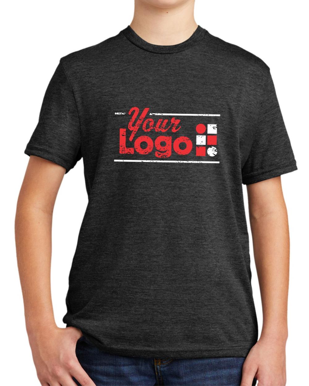 Allmade S/S Tri-Blend Custom T-Shirt, color: Space Black