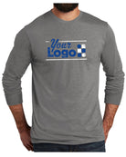 Allmade L/S Tri-Blend Custom T-Shirt, color: Aluminum Grey