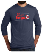 Allmade L/S Tri-Blend Custom T-Shirt, color: Rebel Blue