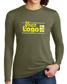 Allmade L/S Tri-Blend Custom T-Shirt, color: Olive You Green