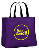 Port Authority Essential Custom Tote Bag, color: Purple
