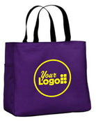 Port Authority Essential Custom Tote Bag, color: Purple