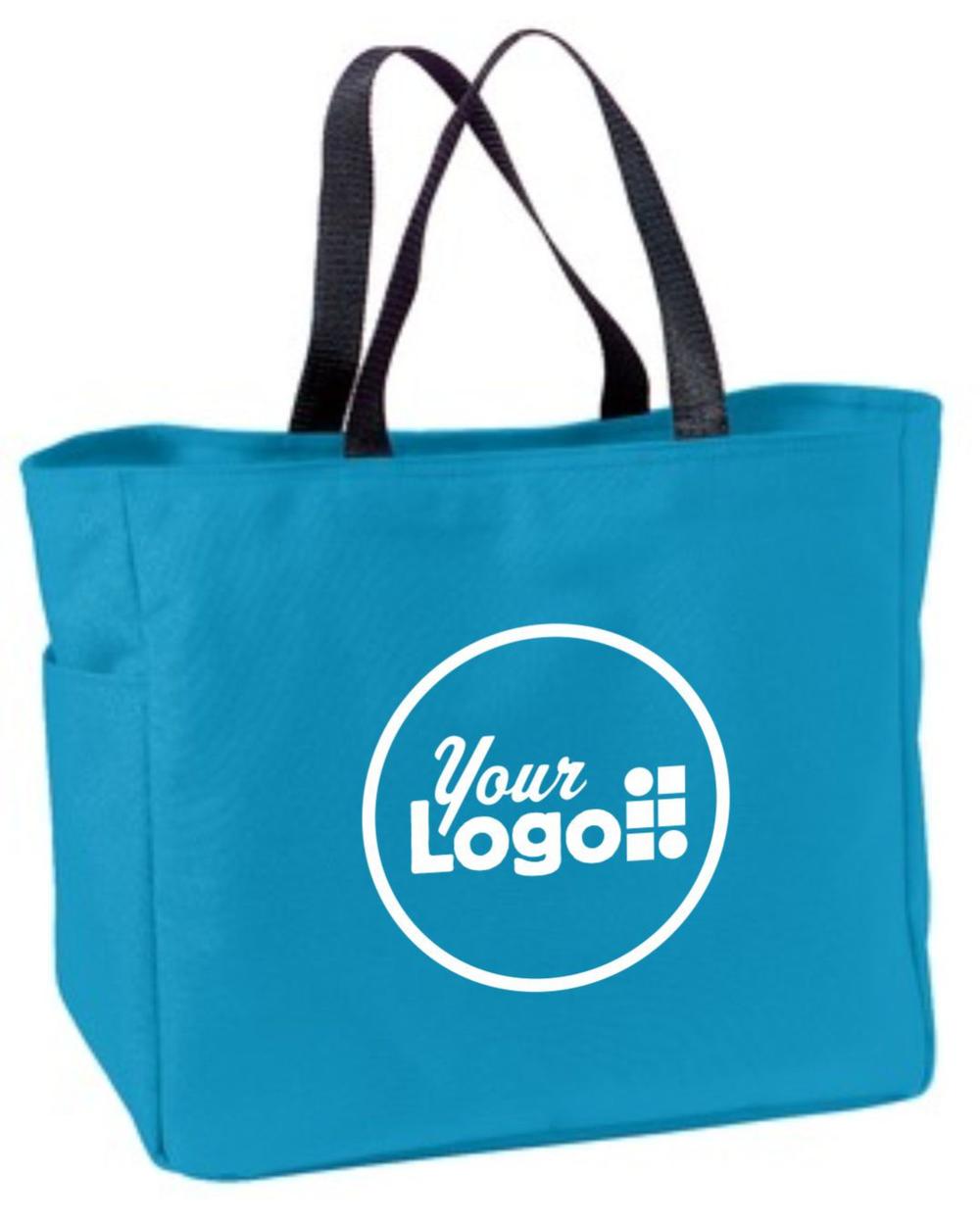 Port Authority Essential Custom Tote Bag, color: Turquoise