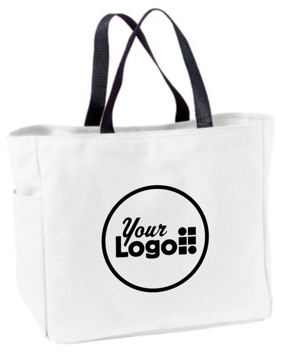 Port Authority Essential Custom Tote Bag, color: White