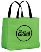 Port Authority Essential Custom Tote Bag, color: Bright Lime