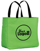 Port Authority Essential Custom Tote Bag, color: Bright Lime