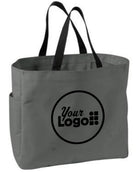 Port Authority Essential Custom Tote Bag, color: Charcoal