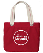 Port Authority Allie Custom Tote Bag, color: Sangria