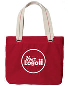 Port Authority Allie Custom Tote Bag, color: Sangria