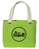 Port Authority Allie Custom Tote Bag, color: Shock Lime