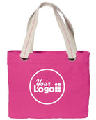 Port Authority Allie Custom Tote Bag, color: Tropical Pink