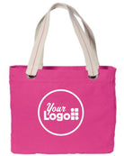 Port Authority Allie Custom Tote Bag, color: Tropical Pink