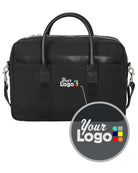 Brooks Brothers Wells Briefcase Custom Laptop Bag, color: Black