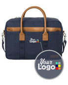 Brooks Brothers Wells Briefcase Custom Laptop Bag, color: Navy Blazer