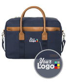 Brooks Brothers Wells Briefcase Custom Laptop Bag, color: Navy Blazer