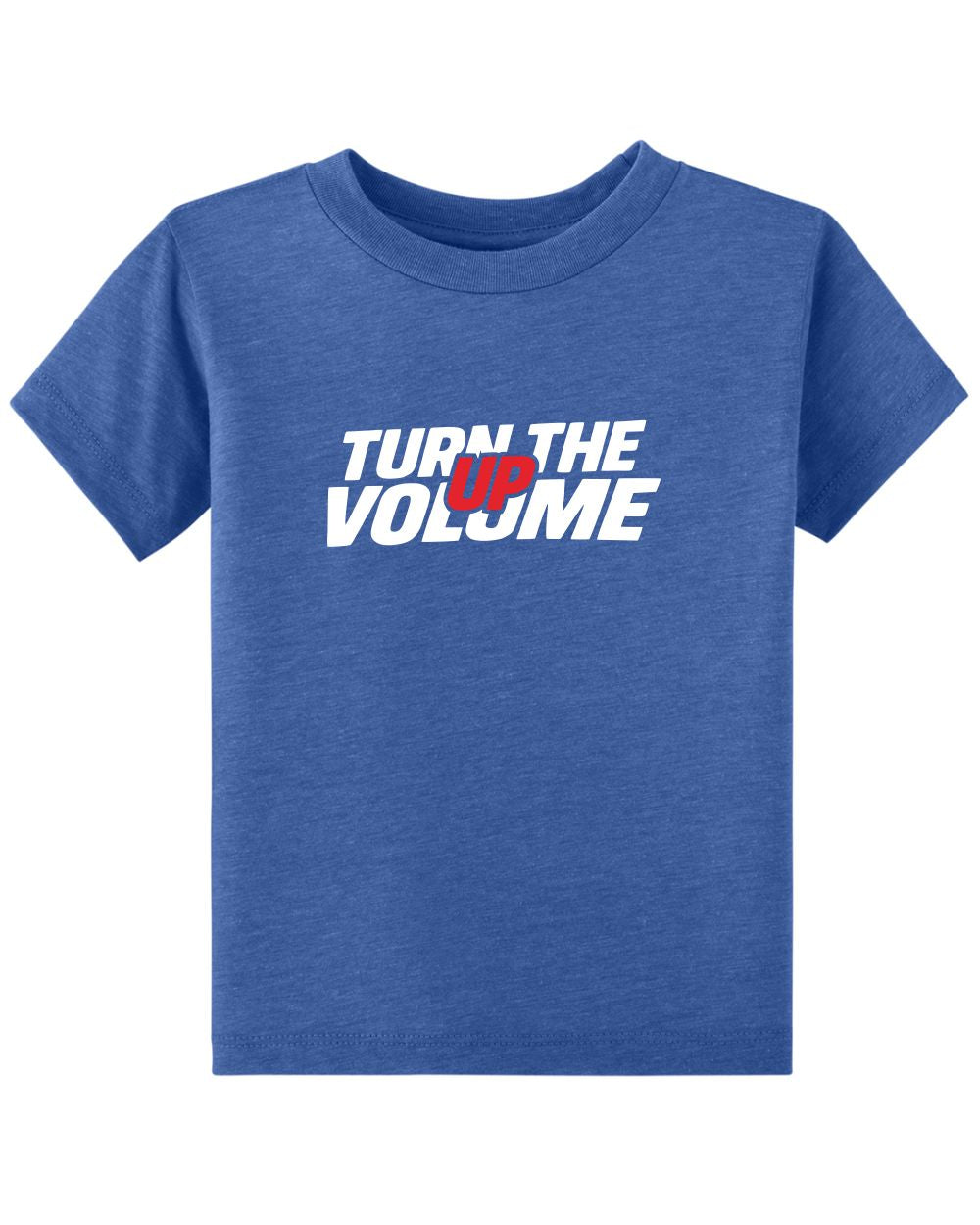 BELLA-CANVAS S/S Triblend Turn The Volume Up T-Shirt, color: Blue Triblend