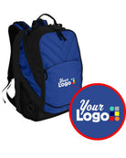 Port Authority Xcape Laptop Custom Backpack, color: Shock Blue/Black