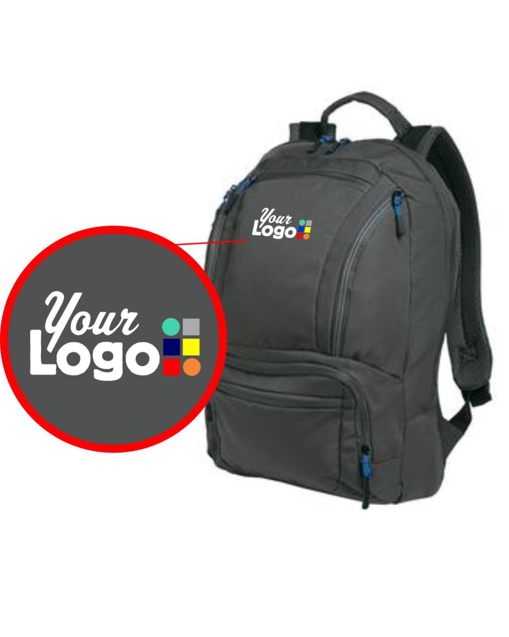 Cyber Backpack Custom Bag, color: Dark Charcoal/Royal