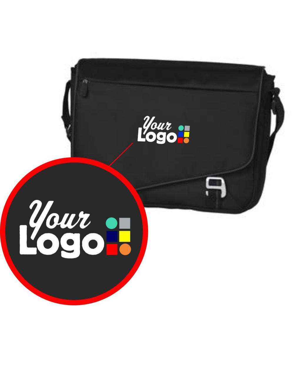 Port Authority Transit 15-inch Custom Laptop Bag, color: Black/Deep Smoke