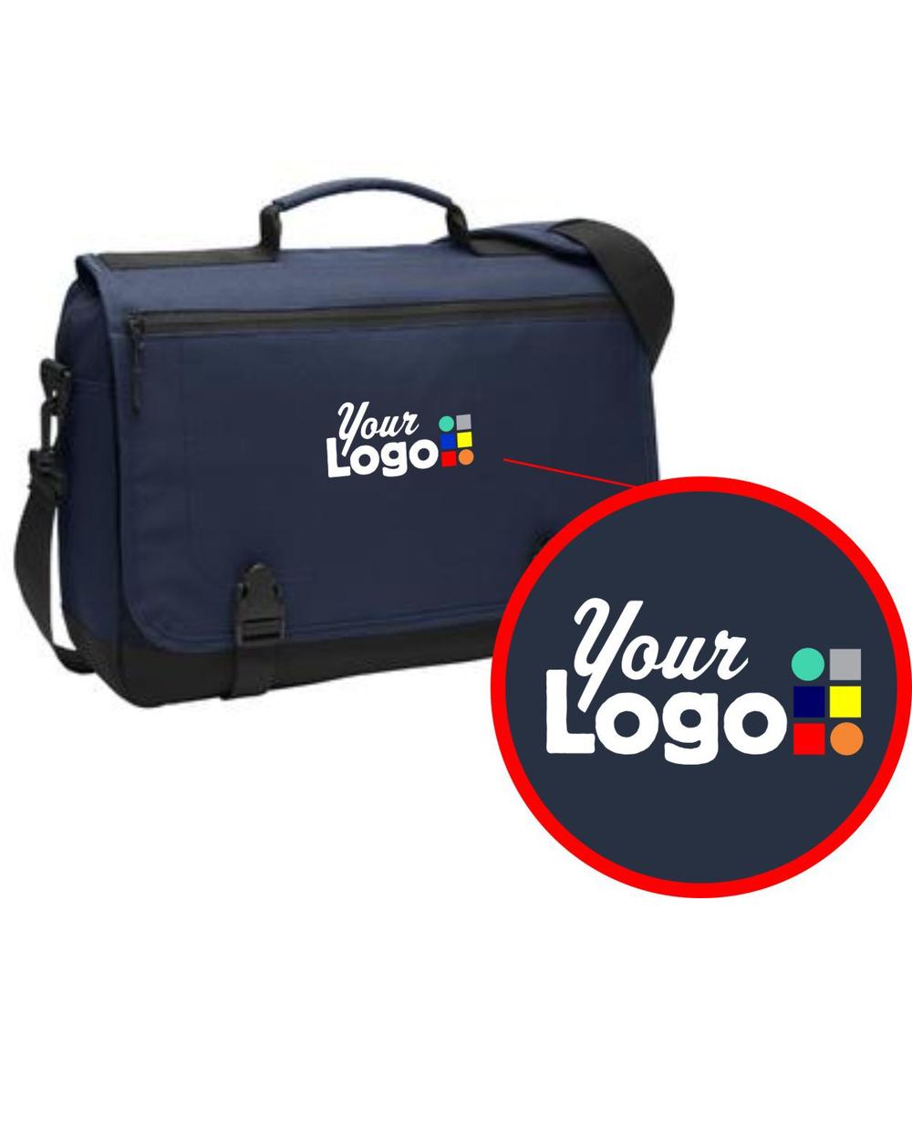 Messenger-II 15-inch Laptop Custom Bag, color: Navy