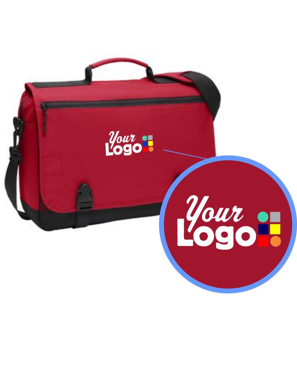 Port Authority Messenger-II 15-inch Custom Laptop Bag, color: Chili Red